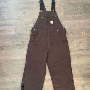 Carhartt Quilt Lined Bib Overalls